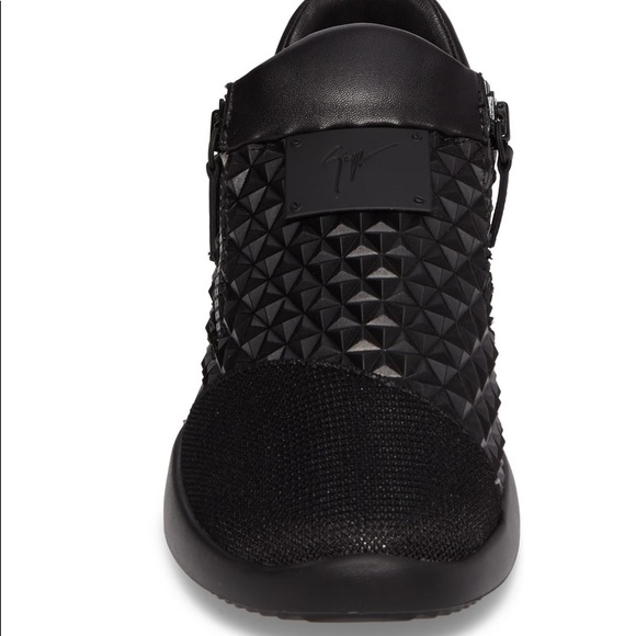 Giuseppe Zanotti Geo Embossed Zip Sneaker Men 40EU - Picture 4 of 6